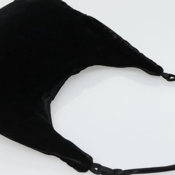 PRADA Shoulder Bag Velor Black - Picture 6 of 14